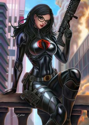 David Dias - Baroness - G.I. Joe: A Real American Hero #318 – Published Original Cover Art