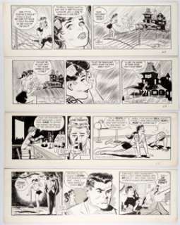 Bob Lubbers Long Sam Daily Comic Strip Original Art Group of 7 (United Feature Syndicate, 1958-61).... (Total: 7 Original Art) | Heritage