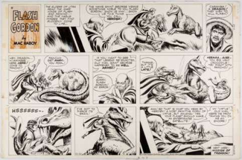 Mac Raboy Flash Gordon Sunday Comic Strip Original Art dated 10-22-67 (King Features Syndicate, 1967).... | Heritage