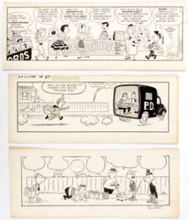 Dan DeCarlo and Stan Lee Willie Lumpkin Daily Comic Strip Original Art Group of 3 (Publishers Syndicate, c. 1959-6... (Total: 3 Original Art) | Heritage