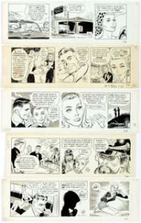 Bob Lubbers Robin Malone Daily Comic Strip Original Art Group of 10 (NEA, 1967). ... (Total: 10 Original Art) | Heritage