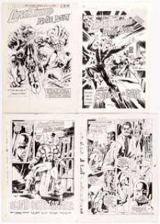 E.R. Cruz and Del Barras Captain Thunder and Blue Bolt #7 Cover with Complete 25-Page Story and Issue #8 Cover Ori... (Total: 54 Items) | Heritage