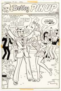 Dan DeCarlo Archie’s Joke Book Magazine #183 Betty Pin-Up Original Art (Archie, 1973).... | Heritage