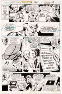 Dick Dillin and Frank McLaughlin Justice League of America #118 Story Page 9 Original Art (DC, 1975).... | Heritage