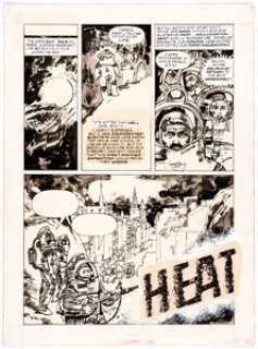  - Leo Duranona Creepy #114 Complete 8-Page Story "Heat" Original Art (Warren, 1980).... (Total: 8 Original Art)