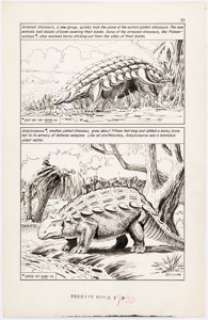 Gray Morrow and Al Williamson The World Around Us #15 The Illustrated Story of Prehistoric Animals Sto... (Total: 3 Original Art) | Heritage