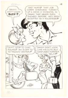 Al Capp and Frank Frazetta Li’l Abner and the Creatures from Drop-Outer Space (#nn) Story Page 19 Original Art (Un... | Heritage