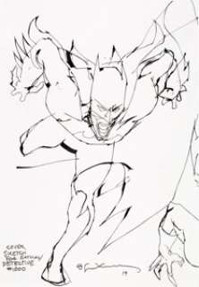 Bill Sienkiewicz Detective Comics #1000 Preliminary Cover Original Art (DC Comics, 2019).... (Total: 2 Original Art) | Heritage