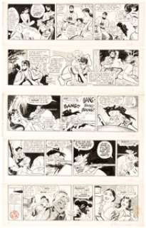 Bob Lubbers Long Sam Daily Comic Strip Original Art Group of 10 (United Feature Syndicate, 1957-60). ... (Total: 10 Original Art) | Heritage