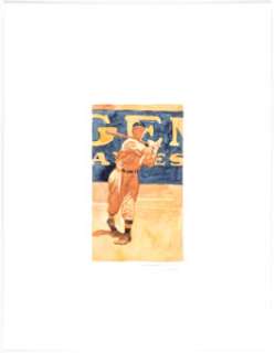Mark Chiarello - Baseball player Painting Original Art (Undated)....
