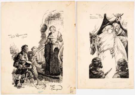 John F. Flanagan The Blue Book Magazine Illustrations Original Art Group of 2 (McCall’s Publ., 1936-40). ... (Total: 2 Original Art) | Heritage