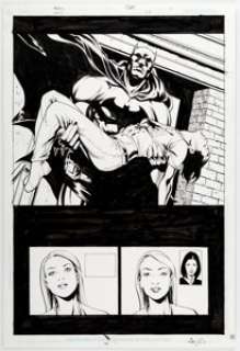 Pete Woods and Cam Smith Detective Comics #798 Story Page 2 Original Art (DC Comics, 2004). Gotham‘s masked -