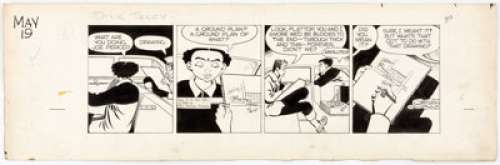 Chester Gould Dick Tracy Daily Comic Strip Original Art, dated 5-19-56 (Chicago Tribune Syndicate, 1956). From his - | Heritage