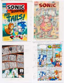 Barry Grossman Sonic the Hedgehog Color Guide Production Materials Group of 31 (Archie, 1994-1996).... (Total: 31 Items)