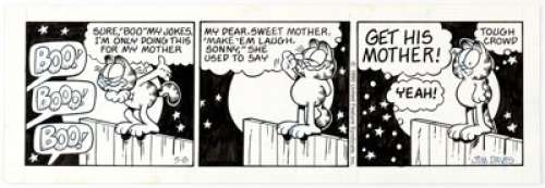 Jim Davis Garfield Daily Comic Strip Original Art dated 5-8-90 (United Feature Syndicate, 1990).... | Heritage
