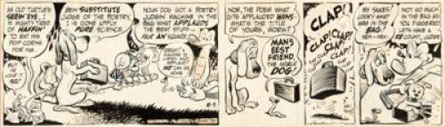 Walt Kelly Pogo Daily Comic Strip Original Art dated 6-5-51 (Post-Hall Syndicate, Inc., 1951). A poetry-writing - | Heritage