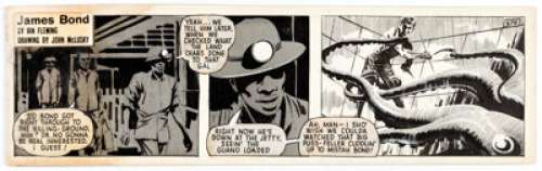 John McLusky James Bond #679 Daily Comic Strip Original Art (London Daily Express, 1959)....