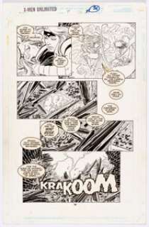 John Romita Jr. and Jor Rubenstein X-Men Unlimited #7 Story Page 38 Original Art (Marvel, 1994).... | Heritage