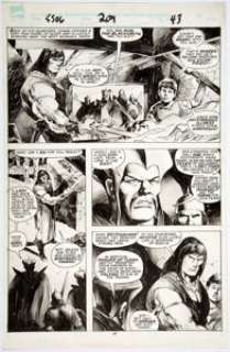 John Buscema And E R Cruz | The Savage Sword of Conan #209 Story Page 43 Original Art (Marvel, 1993). | Heritage