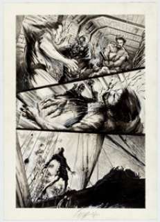 Caesar Antomattei - Silent Screamers: Nosferatu 1922 #1 Story Page Original Art (Image, 2000).