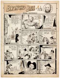 Harry O’Neill | Broncho Bill Sunday Comic Strip Original Art Group of 4 (United Feature Syndicate, 1940). | Heritage