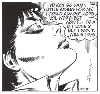 Romero, Enrique Badia | Original inked strip (s. 9992)  - Modesty Blaise Daily | Catawiki
