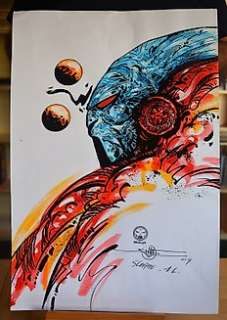 Druillet, Philippe | original illustration  - Lone Sloane (2009) | Catawiki