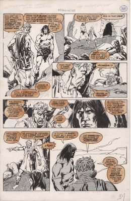 John Buscema | Tavola originale per Savage Sword of Conan #28 p. 37. Cm. 28 x 43,5.  MARVEL COMICS USA. Year 1978. | Art e Fumetto