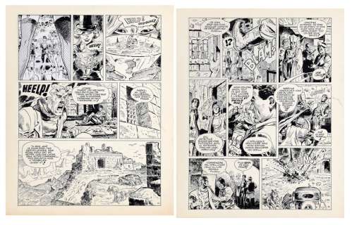 Parras | Les Inoxydables, planches n°13 et 14 à l’encre… | AZ auction