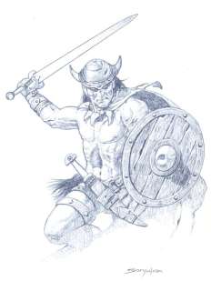 Sanjulian | Signed Original Drawing  - Conan The Barbarian | Catawiki