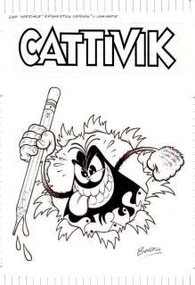 Massimo Bonfatti - Copertina Speciale "Enigmistico Cattivik"