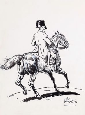 Leemans (Hec) | Illustration au feutre pinceau et rehauts à la… | AZ auction