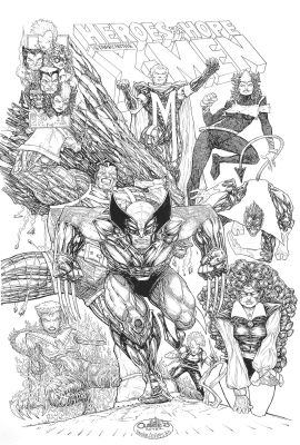 Chris Ouellette | CHRIS OUELLETTE 2025 X-MEN COVER RECREATION | Tri-State Original Art