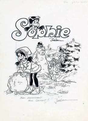 Jidéhem | Sophie, illustration à l’encre de Chine et… | AZ auction