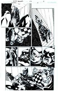 Cully Hamner | Batman: Legends of the Dark Knight #2 P 2 (Batman Throughout Entire Page Getting Dragged Down Steps By Bad Guys!) 2015 | Romitaman