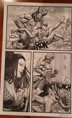 SEAN PATTY original art, WORGARD VIKING BERSERKER, 11x17, 2011, Battle, pg 12 | eBay US