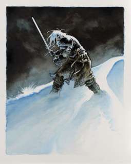 PARNOTTE JOëL Français 1973 - Lot 234 - LE MAITRE D‘ARMES Illustration originale inédite de Hans Stalhoffer de la BD "Le…