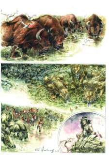 Haussman | LES CHASSEURS DE L’AUBE Planche originale Ã  l’encre de chine et | Kahn et Associés