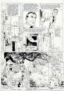 Lot 105 - LARGO WINCH. TOME 3. OPA. Crayon et encre de Chine sur papier pour la planche n°...