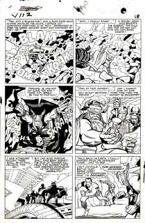 Chic Stone, Jack Kirby | Journey Into Mystery #112 P 14 (Thor Chases After the Hulk As We See Odin & Avengers #3 Battle Flashback!) Large Art -1964 | Romitaman