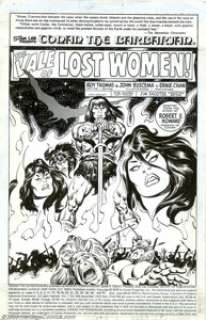 John Buscema and Ernie Chan - Original Splash Page Art for Conan the Barbarian #104 (Marvel, 1979). The credits on - | Heritage