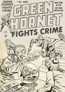 Al Avison - Original Cover Art for Green Hornet Comics #36 (Harvey, 1948). The cover for the Underworld newspaper - | Heritage