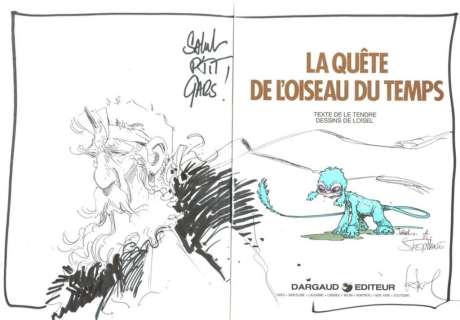 Loisel. Dessin original dédicacé Quête | BDEnchères