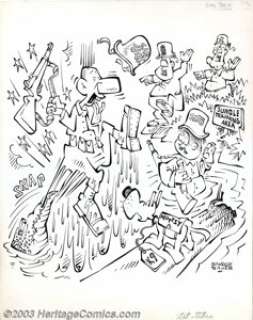 George Baker - Original Cover Art for Sad Sack’s Funny Friends #1 (Harvey, 1964). Sad Sack, and his friends get a - | Heritage