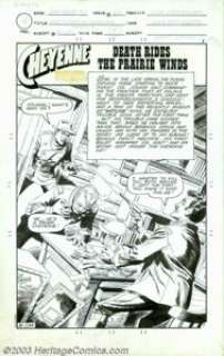 Luis Dominguez - Original Art for Cheyenne Kid #66, Complete 18-page Story, "Death Rides the Prairie - | Heritage