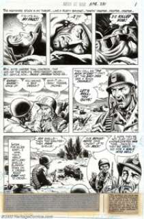 Russ Heath - Original Art for Our Army at War #231, page 1 (DC, 1971). This first page to the story, "His - | Heritage