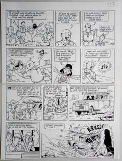 Vandersteen, Willy | Originele pagina (p.22)  - Suske en Wiske  - De wervelende waterzak  - (1988) | Catawiki