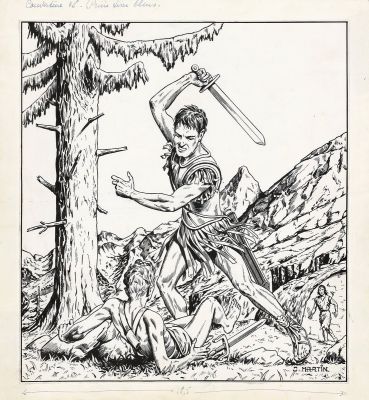 Martin | Alix, illustration à l’encre de Chine pour la… | AZ auction
