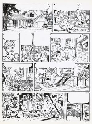 Gürsel | Lot 88 - Planche-gag n°20/6 à l’encre de Chine et… | AZ auction
