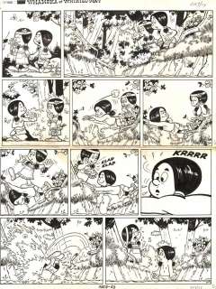 Planche originale 3 de Whamoka et Whikilowat Gag le pont mobile par Jacques DEVOS et Louis SALVERIUS